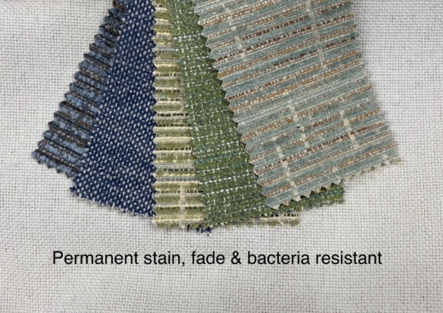 Permantent stain, fade & bacteria resistant