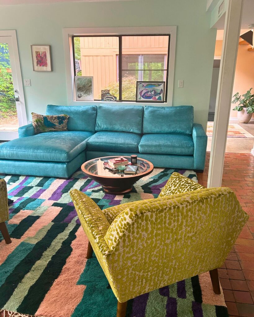 The Art and Craft of Master Upholstery: Finish Pros and Master Craftsmanship in North Carolina 4 Custom upholstered accent chairs with tailored skirts completed by Finish Pros in Raleigh.
