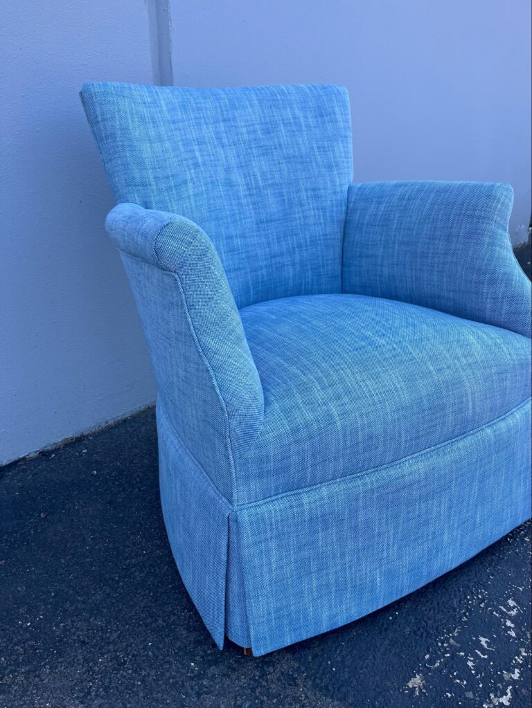 The Art and Craft of Master Upholstery: Finish Pros and Master Craftsmanship in North Carolina 2 Antique chair restoration showing traditional upholstery craftsmanship and structural repair.